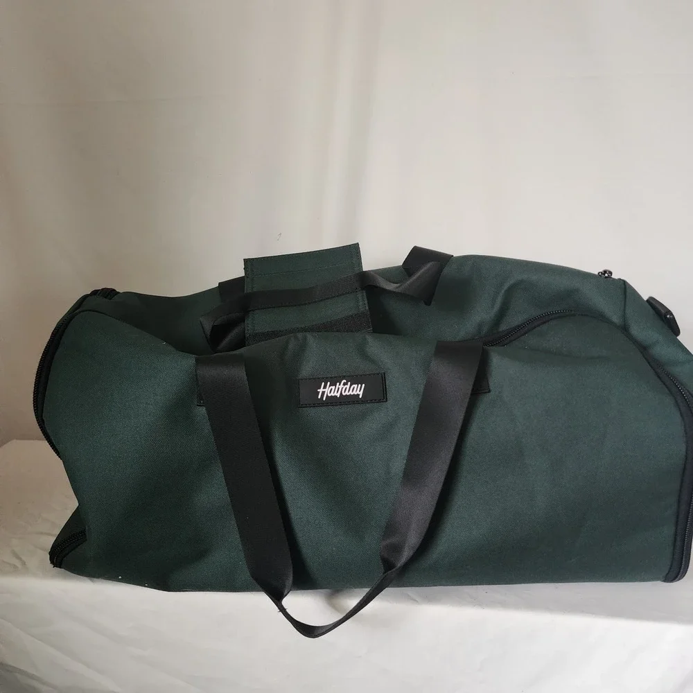 Halfday Garment Duffel Travel Bag Green Carry On Suit Garment Weekender 24